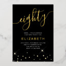 Search for female 80th birthday invitations Modern