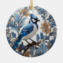 Search for blue jay christmas tree decorations Nature