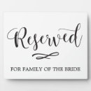 Search for reserved seating signs Bride