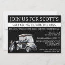 Search for golf stag party invitations Grey