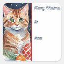 Search for orange tabby cat stickers Kitten