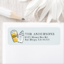 Search for beer return address labels Modern