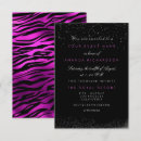 Search for fuchsia and black invitations Bridal