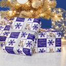 Search for purple snowflake wrapping paper Cute