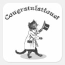 Search for cat graduation stickers Congratulations
