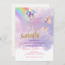 Search for rainbow butterfly invitations Colourful