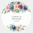 Search for pink watercolor wedding stickers Floral wreath