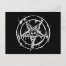 Search for satan baphomet postcards Black