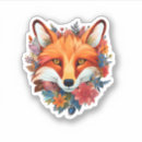 Search for fox family stickers Watercolor
