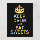 Search for keep calm and eat postcards Sweets