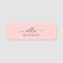 Search for pink name tags Minimalist