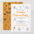 Search for pumpkin carving party invitations Whimsical