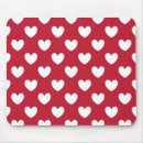 Search for red heart pattern mouse mats Valentine