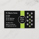 Search for adoption business cards Pets