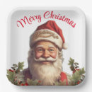 Search for santa claus paper plates Vintage