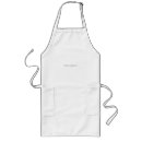 Search for blank aprons White
