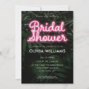 Search for neon bridal shower invitations Typography