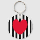 Search for stripe heart key rings Red