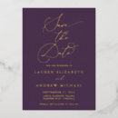 Search for plum gold save the dates Modern