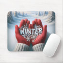 Search for winter scene mouse mats White