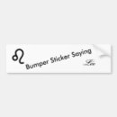 Search for leo bumper stickers Lion