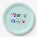 Search for christmas party plates Merry and bright