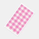 Search for pink gingham napkins Plaid