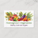 Search for fresh produce business cards Vegetable