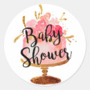 Search for gold and pink baby shower stickers Modern