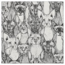 Search for black cats fabric Illustration