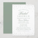 Search for sage green bridal shower invitations Stylish