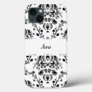 Search for black and white design iphone cases Damask