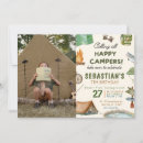 Search for kids at camp invitations Watercolor