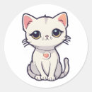 Search for cat saying stickers Kawaii
