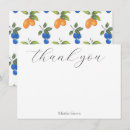 Search for blueberries thank you cards Modern
