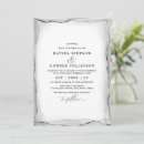Search for gemstone wedding invitations Black and white
