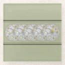 Search for flower monogram coasters Elegant