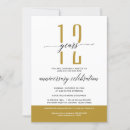 Search for business anniversary invitations Gold