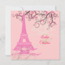 Search for eiffel tower wedding invitations Pink