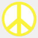 Search for yellow peace sign stickers Hippie