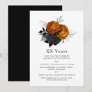 Search for orange and black birthday invitations Party