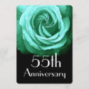 Search for emerald green wedding anniversary invitations 55th