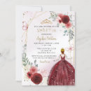 Search for burgundy and gold sweet 16 invitations Watercolor