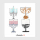 Search for chanukah menorah stickers Star of david