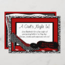 Search for red black hen party invitations Bride
