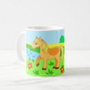 Search for horse cartoon mugs Illustration
