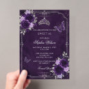 Search for mis quince quinceanera invitations Butterfly