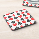 Search for playing cards coasters Red