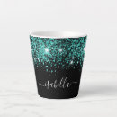 Search for black and teal mugs Script