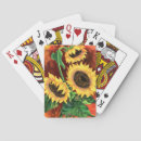 Search for sunflower painting playing cards Yellow